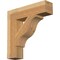 Ekena Millwork Funston Block Rough Sawn Bracket, Western Red Cedar, 6"W x 26"D x 26"H BKT06X26X26FST05RWR - alternate 1